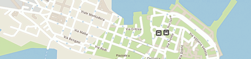Mappa della impresa greco franco a SIRACUSA
