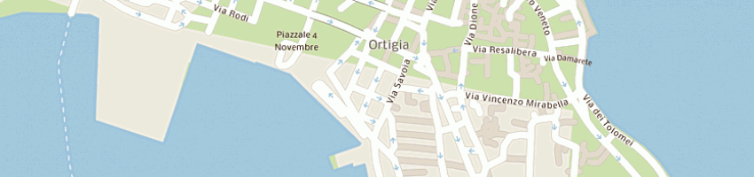 Mappa della impresa leone sebastiana a SIRACUSA