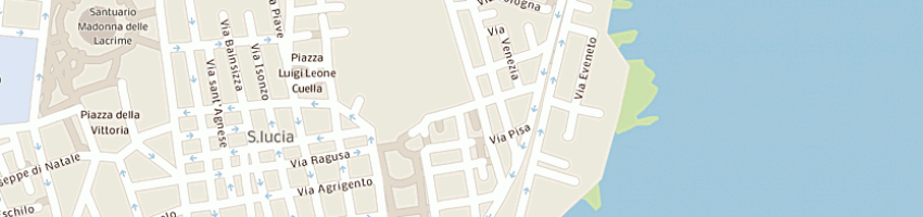 Mappa della impresa arena giuseppe a SIRACUSA