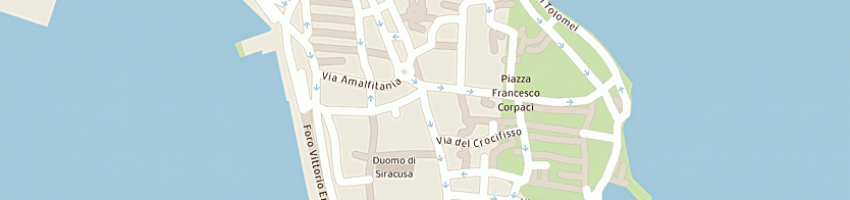 Mappa della impresa hotel roma a SIRACUSA