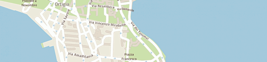 Mappa della impresa domus mariae delle suore orsoline a SIRACUSA