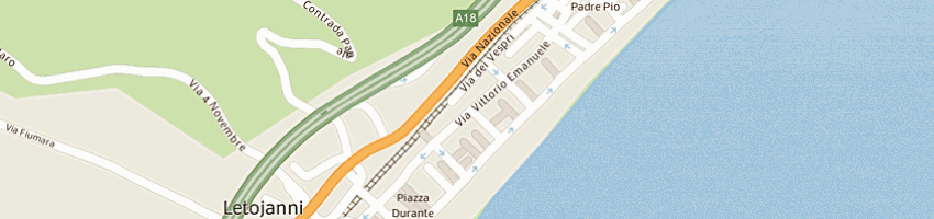 Mappa della impresa mangano giuseppina a LETOJANNI