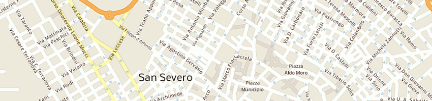 Mappa della impresa soc agricola stella srl a SAN SEVERO
