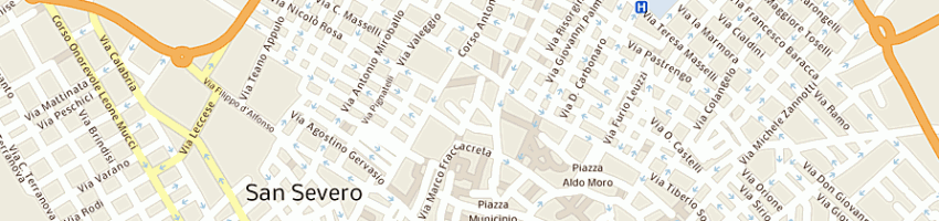 Mappa della impresa al service capitanata a SAN SEVERO
