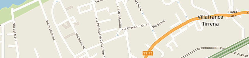 Mappa della impresa azienda unita' sanitaria locale n5 a VILLAFRANCA TIRRENA