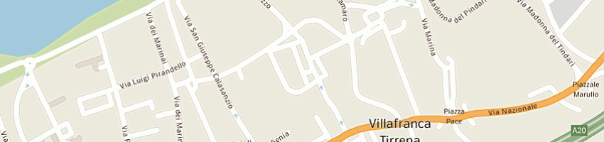 Mappa della impresa casa di riposo s antonio a VILLAFRANCA TIRRENA