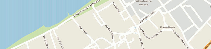 Mappa della impresa sindoni massimo a VILLAFRANCA TIRRENA