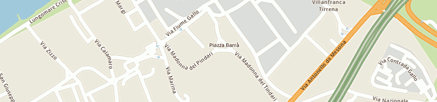 Mappa della impresa alesci orazio e c snc di alesci orazio a VILLAFRANCA TIRRENA