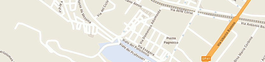 Mappa della impresa la valle antonia a MESSINA