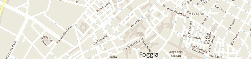 Mappa della impresa tonino pastore gioielli di vittorio pastore e c sas a FOGGIA