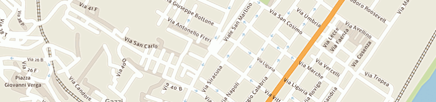 Mappa della impresa battiato giuseppe a MESSINA