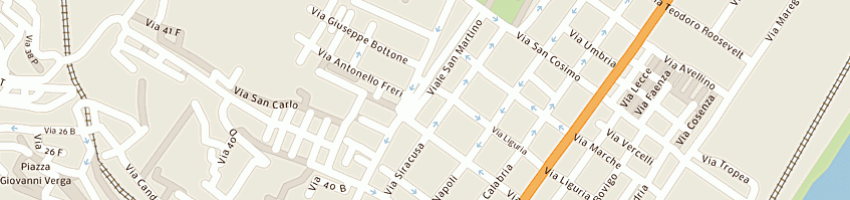 Mappa della impresa de marco vittoria a MESSINA