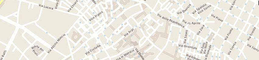 Mappa della impresa ristorante chacaito - l'osteria dello zio a FOGGIA