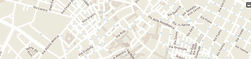 Mappa della impresa ciletti mario carmelo a FOGGIA