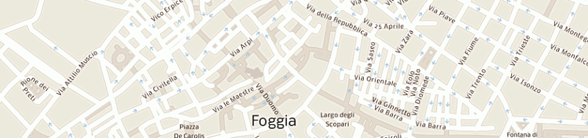Mappa della impresa cattolica assicurazione ufficio consulenza finanziaria a FOGGIA