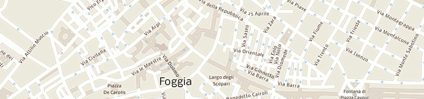 Mappa della impresa istituto superiore di scienze religiose a FOGGIA