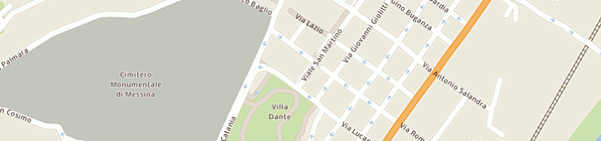 Mappa della impresa casamica a MESSINA