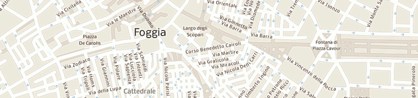 Mappa della impresa sb fashion di biccari alessandro e c sas a FOGGIA