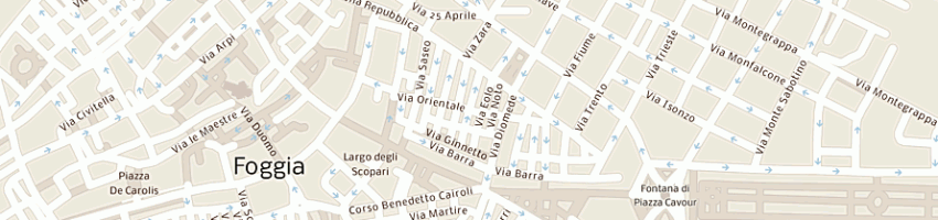 Mappa della impresa centro servizi assistenza contabile informatizzata di lacivita antonio sas a FOGGIA