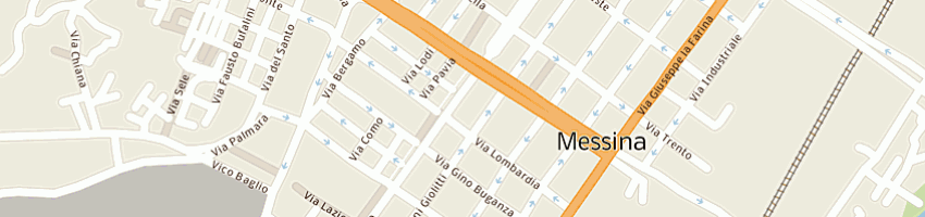 Mappa della impresa date center a MESSINA