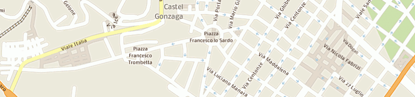 Mappa della impresa la bottega di frutta e verdura di berte' filippo a MESSINA