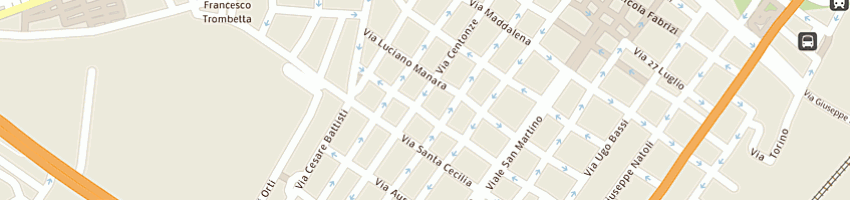 Mappa della impresa autoscuola ettore sasdi bagnato rosa e c a MESSINA