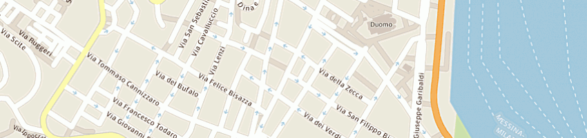 Mappa della impresa pescheria del corso a MESSINA