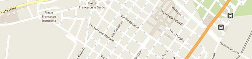 Mappa della impresa trattoria 'orchidea' a MESSINA