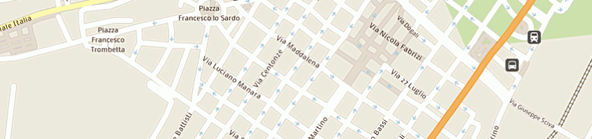 Mappa della impresa non solo frutta di greco francesco a MESSINA