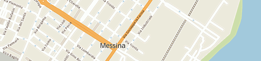 Mappa della impresa cosenza angelo a MESSINA