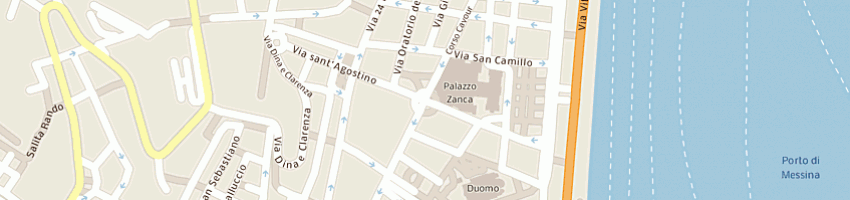 Mappa della impresa associazione motonautica e velica peloritana a MESSINA