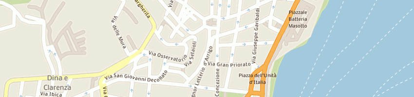 Mappa della impresa cadi dei fratelli milasi e c a MESSINA
