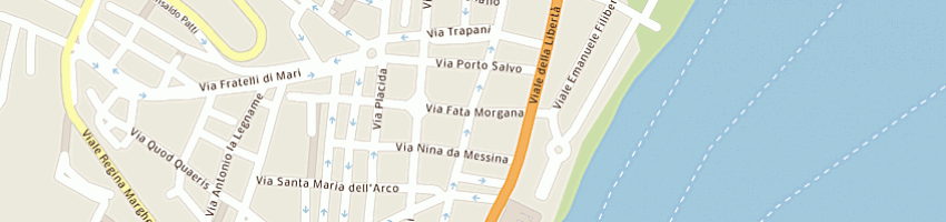 Mappa della impresa circolo ricreativo culturale il gabbiano a MESSINA