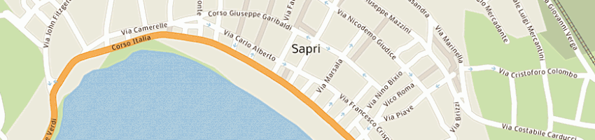 Mappa della impresa hotel pisacane - sas di cosenza gennaro e c a SAPRI