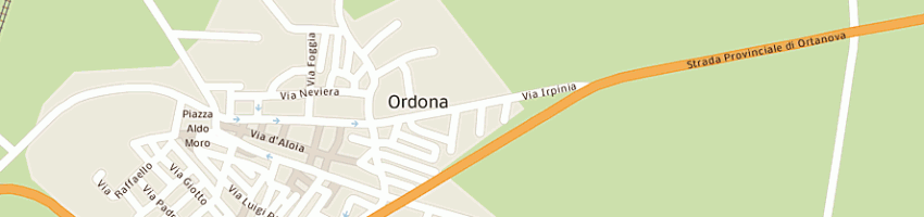 Mappa della impresa goffredo incoronata a ORDONA