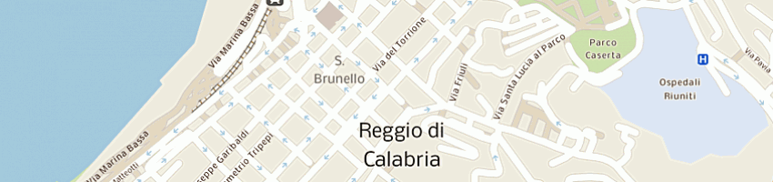 Mappa della impresa studio reggio calabria centro srl ag tecnocasa a REGGIO CALABRIA