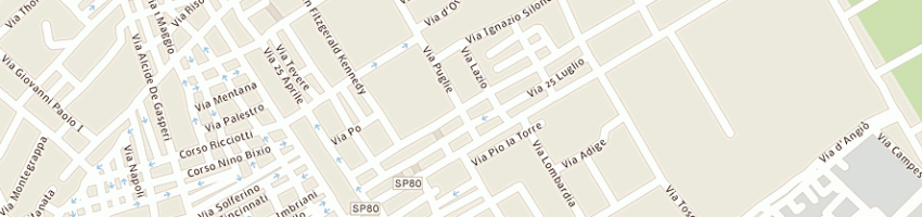 Mappa della impresa ipssct a olivetti a ORTA NOVA