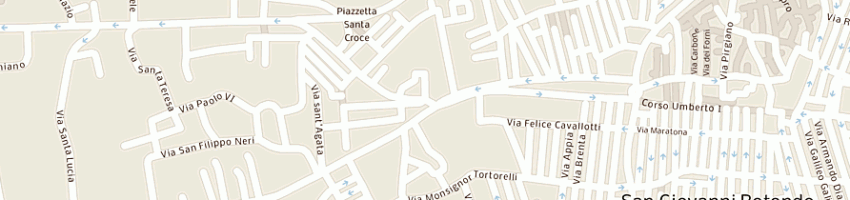 Mappa della impresa albergo hotel colonne a SAN GIOVANNI ROTONDO