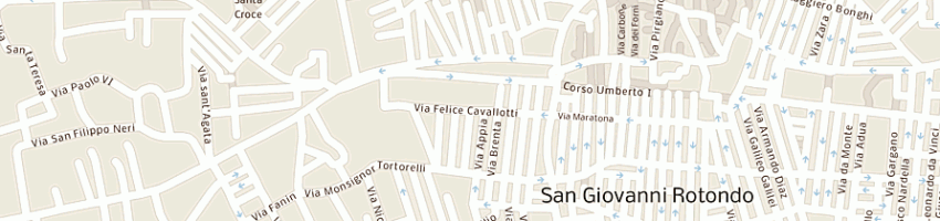 Mappa della impresa pasticceria prodotti da forno di cappucci salvatore a SAN GIOVANNI ROTONDO