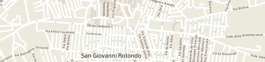 Mappa della impresa mac snc di claudio ciociola e c a SAN GIOVANNI ROTONDO