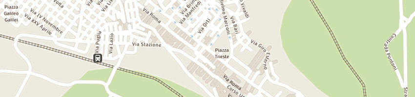 Mappa della impresa tipografia kartosud di giuliani pasquale a CAGNANO VARANO