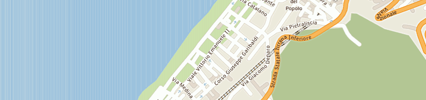 Mappa della impresa de forte a e r snc  a BAGNARA CALABRA