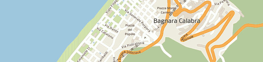 Mappa della impresa velardo giuseppe a BAGNARA CALABRA