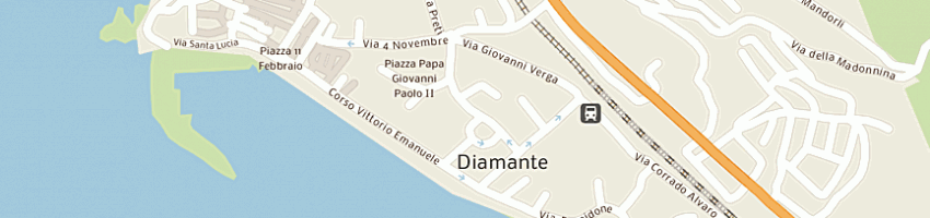 Mappa della impresa municipio  a DIAMANTE
