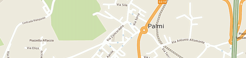 Mappa della impresa panificio flli riganati - snc - a PALMI