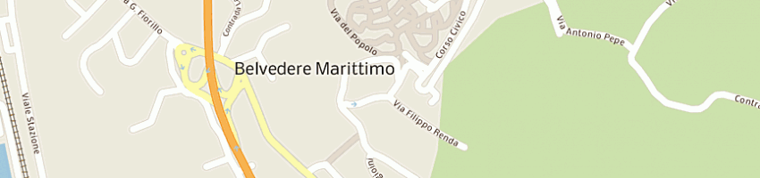 Mappa della impresa edil belvedere srl  a BELVEDERE MARITTIMO
