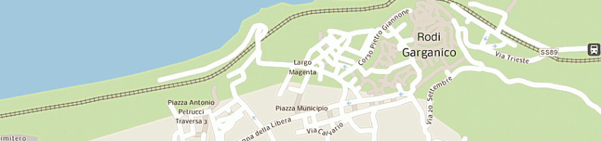 Mappa della impresa residence hotel due pini a RODI GARGANICO