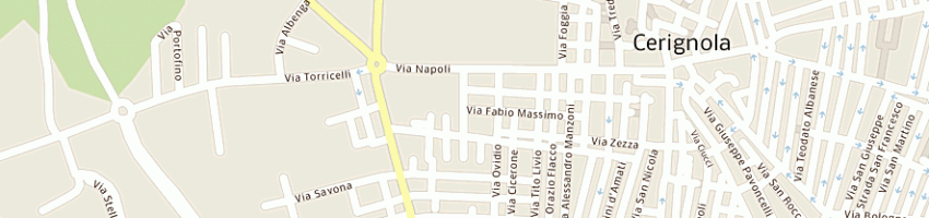 Mappa della impresa supermercato gm srl a CERIGNOLA