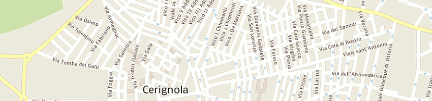 Mappa della impresa specchio michele a CERIGNOLA