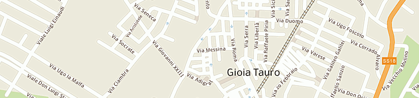 Mappa della impresa serin srl a GIOIA TAURO